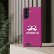 Pink Phone Case With Card Holder