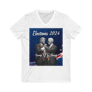 Elections 2024 Trump Vs. Sleepy Joe | Men's V-Neck T-Shirt