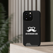 Black Phone Case With Card Holder