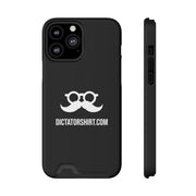 Black Phone Case With Card Holder