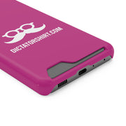Pink Phone Case With Card Holder