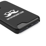 Black Phone Case With Card Holder