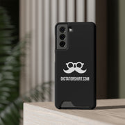 Black Phone Case With Card Holder