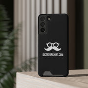 Black Phone Case With Card Holder