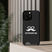 Black Phone Case With Card Holder