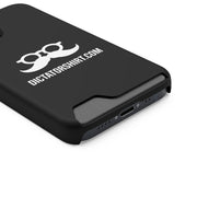 Black Phone Case With Card Holder