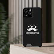 Black Phone Case With Card Holder