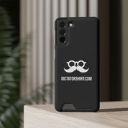 Black Phone Case With Card Holder