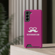 Pink Phone Case With Card Holder