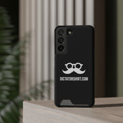 Black Phone Case With Card Holder