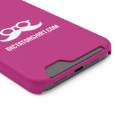 Pink Phone Case With Card Holder