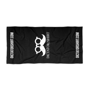 Black Beach Towel