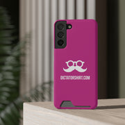 Pink Phone Case With Card Holder