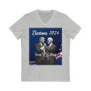 Elections 2024 Trump Vs. Sleepy Joe | Men's V-Neck T-Shirt