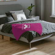 Pink Velveteen Microfiber Blanket